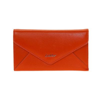 Lavor Δερμάτινο Γυναικείο Πορτοφόλι Πορτοκαλί 1-6021